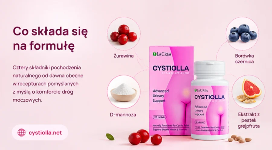 Cystiolla — формула с червена боровинка, D-маноза и черна боровинка