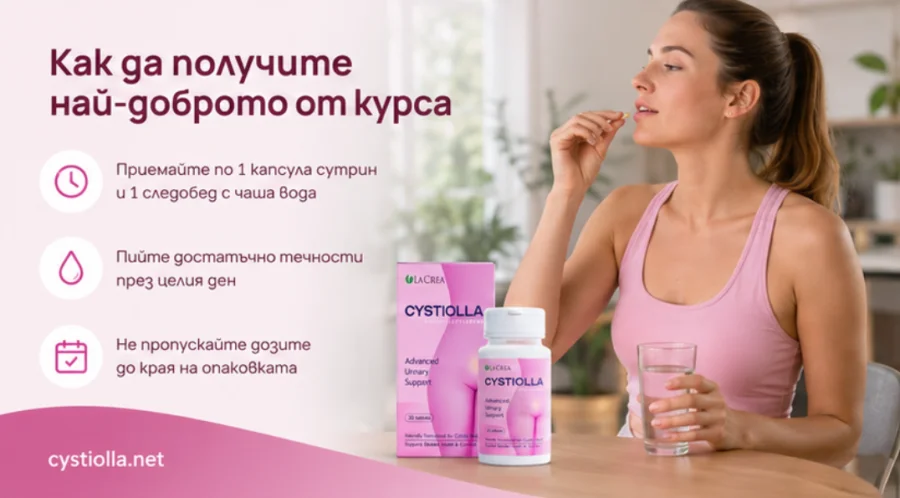 Cystiolla — постепенни резултати при редовен прием